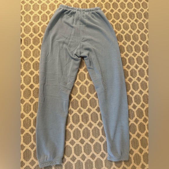 NWT Aviator Nation Rainbow Heart Stitch Sweatpants Ice Small perfect never worn - Picture 4 of 6